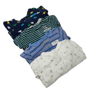 Baby Boy's Sleepers, Navy Blue,  White, Green,Stripe,  Blue Stripe  Size 9 Month